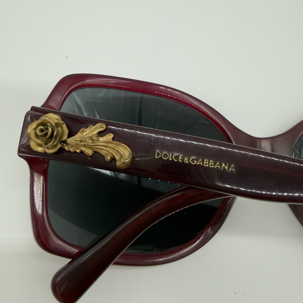 Dolce & Gabanna‎ Style DG 4168 Red Frame And Gold Rose Accent - Picture 4 of 8